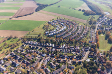 Luftbild von Fünfzig Morgen im Ortsteil Hohenwettersbach in Karlsruhe im Bundesland Baden-Württemberg, Deutschland