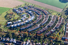 Ortsteil Hohenwettersbach in Karlsruhe im Bundesland Baden-Württemberg, Deutschland von der Drohne aus gesehen