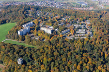 Bergwaldsiedlung im Ortsteil Durlach in Karlsruhe im Bundesland Baden-Württemberg, Deutschland