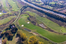 Luftbild von Gelände des Golfplatz Golfpark Karlsruhe GOLF absolute in Karlsruhe im Ortsteil Hohenwettersbach im Bundesland Baden-Württemberg, Deutschland