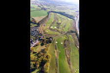 Gelände des Golfplatz Golfpark Karlsruhe GOLF absolute in Karlsruhe im Ortsteil Hohenwettersbach im Bundesland Baden-Württemberg, Deutschland aus der Luft