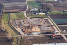 Baustelle für Neubau der IFCO SYSTEMS GmbH, Panattoni Park in Mutterstadt im Bundesland Rheinland-Pfalz, Deutschland