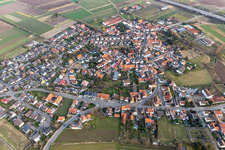 Luftbild von Laumersheim im Bundesland Rheinland-Pfalz, Deutschland
