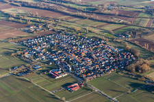 Venningen im Bundesland Rheinland-Pfalz, Deutschland von oben
