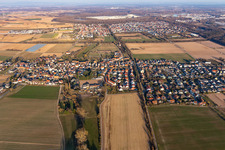 Ortsansicht von Westen in Westheim im Bundesland Rheinland-Pfalz, Deutschland