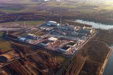 Luftaufnahme von EnBW Kernkraft GmbH (EnKK), Philippsburg im Bundesland Baden-Württemberg, Deutschland