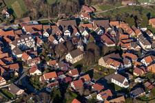 Temple protestant Saint-Laurent in Steinseltz im Bundesland Bas-Rhin, Frankreich