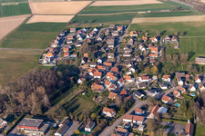 Rue des Fleurs in Riedseltz im Bundesland Bas-Rhin, Frankreich