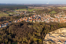 Lauterbourg im Bundesland Bas-Rhin, Frankreich von einer Drohne aus