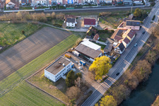 Rheinstraße in Hagenbach im Bundesland Rheinland-Pfalz, Deutschland