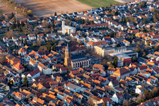 Marktplatz in Kandel im Bundesland Rheinland-Pfalz, Deutschland