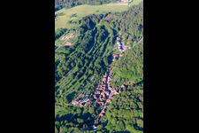 Oberschlettenbach im Bundesland Rheinland-Pfalz, Deutschland vom Flugzeug aus