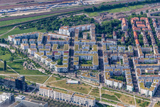 City Park im Ortsteil Südstadt in Karlsruhe im Bundesland Baden-Württemberg, Deutschland