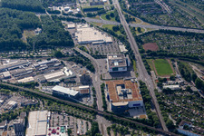 Durlacher Allee mit IKEA Einrichtungshaus Karlsruhe im Ortsteil Rintheim im Bundesland Baden-Württemberg, Deutschland