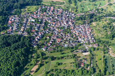 Luftaufnahme von Ortsteil Sulzbach in Malsch im Bundesland Baden-Württemberg, Deutschland