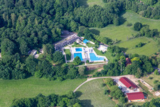 Das Freibad Malsch im Ortsteil Waldprechtsweier im Bundesland Baden-Württemberg, Deutschland