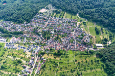 Luftaufnahme von Ortsteil Waldprechtsweier in Malsch im Bundesland Baden-Württemberg, Deutschland