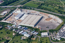 Luftbild von Berghoef GmbH und  Logo-Pack GmbH Exportverpackungen in Bischweier im Bundesland Baden-Württemberg, Deutschland
