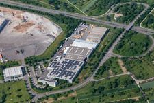 Luftaufnahme von Berghoef GmbH und  Logo-Pack GmbH Exportverpackungen in Bischweier im Bundesland Baden-Württemberg, Deutschland