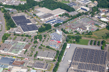 Industriegebiet Im Steingerüst in Rastatt im Bundesland Baden-Württemberg, Deutschland