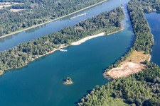 Luftbild von Goldkanal in Steinmauern im Bundesland Baden-Württemberg, Deutschland