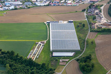 Luftbild von Gewächshäuser in Aach im Bundesland Baden-Württemberg, Deutschland