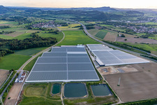 Luftbild von Reichenauer Gärtnersiedlung in Beuren an der Aach in Singen im Bundesland Baden-Württemberg, Deutschland