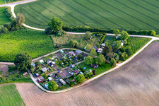 Schrebergärten in Hausen an der Aach in Singen im Bundesland Baden-Württemberg, Deutschland