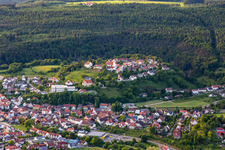 Schrägluftbild von Aach im Bundesland Baden-Württemberg, Deutschland
