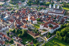 Schloss Meßkirch und Kirche St. Martin im Bundesland Baden-Württemberg, Deutschland