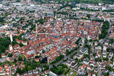 Luftbild von Historische Altstadt in Ravensburg im Bundesland Baden-Württemberg, Deutschland