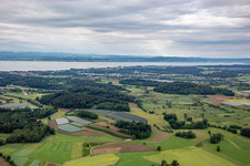 Bodenseepanorama von im Ortsteil Manzell in Friedrichshafen im Bundesland Baden-Württemberg, Deutschland