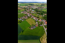 Luftaufnahme von Ortsteil Herdwangen in Herdwangen-Schönach im Bundesland Baden-Württemberg, Deutschland
