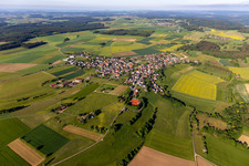 Luftbild von Ortsteil Kreenheinstetten in Leibertingen im Bundesland Baden-Württemberg, Deutschland