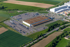 Luftbild von Industriepark Nördlicher Bodensee mit Amazon DBW8 in Leitishofen in Meßkirch im Bundesland Baden-Württemberg, Deutschland