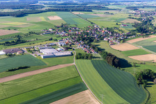 Luftbild von Ortsteil Krumbach in Sauldorf im Bundesland Baden-Württemberg, Deutschland