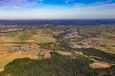 Südpfalz Panorama Klingbachtal in Steinweiler im Bundesland Rheinland-Pfalz, Deutschland