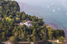 Luftbild von Île Garo in Loctudy im Bundesland Finistère, Frankreich