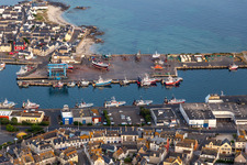 Hafen von Guilvine in Treffiagat im Bundesland Finistère, Frankreich von oben gesehen