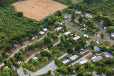 Luftaufnahme von Camping Des Dunes in Treffiagat im Bundesland Finistère, Frankreich