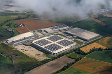 Luftbild von Mamming, Industriepark 1 mit  Rudolph Spedition und Logistik GmbH und  Leadec FM BV & Co. KG im Bundesland Bayern, Deutschland