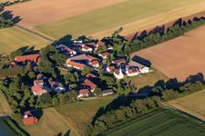Luftbild von Ortsteil Münchsdorf in Roßbach im Bundesland Bayern, Deutschland