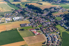 Luftbild von Bayerbach bei Ergoldsbach im Bundesland Bayern, Deutschland
