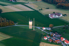 Wasserturm bei Tunding in Mengkofen im Bundesland Bayern, Deutschland