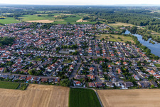 Luftaufnahme von Leimersheim im Bundesland Rheinland-Pfalz, Deutschland