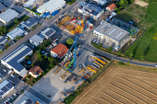 Luftbild von SCHWAB GmbH im Liedolsheim Gewerbegebiet SW in Dettenheim im Bundesland Baden-Württemberg, Deutschland