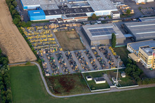 Luftbild von UPM Biocomposites in Bruchsal im Bundesland Baden-Württemberg, Deutschland