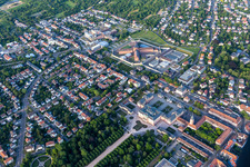 Luftbild von Justizvollzugsanstalt Bruchsal im Bundesland Baden-Württemberg, Deutschland