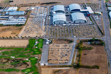 Messe Karlsruhe und  Dm-Arena im Ortsteil Forchheim in Rheinstetten im Bundesland Baden-Württemberg, Deutschland