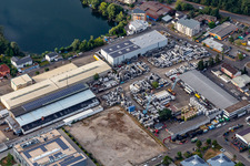 Luftbild von RONAL GmbH vor dem Waldsee in Forst im Bundesland Baden-Württemberg, Deutschland